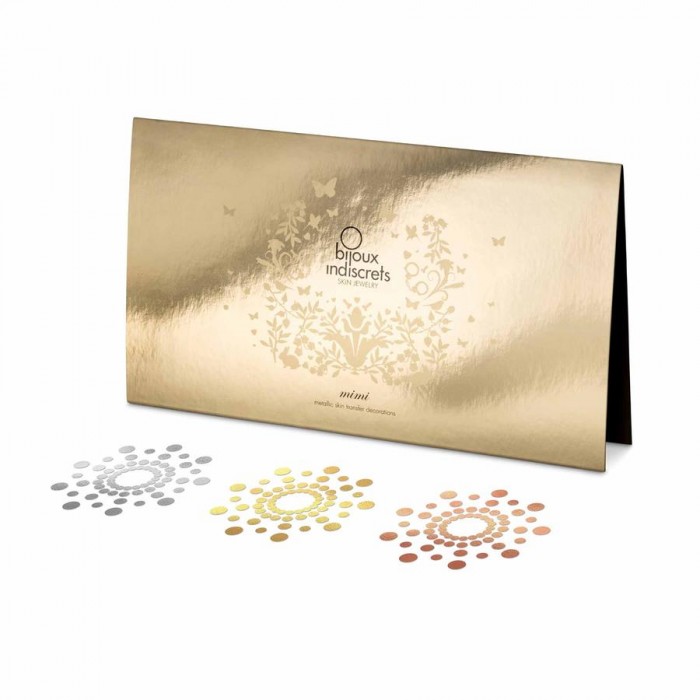 Bijoux Indiscrets Mimi Metallic - ozdoby na bradavky -