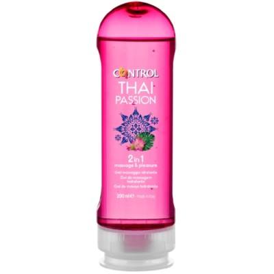 Masážní gel CONTROL 2v1 MASSAGE & PLEASURE THAI PASSION 200 ml